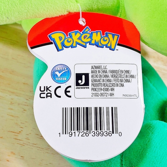 Jazwares Pokemon TREECKO 8" S1 Rare Ultrasoft Collectible Nintendo Plush Toy NWT - Picture 11 of 11
